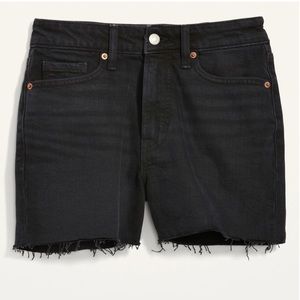 Old Navy Plus Size Black Sky High Denim Shorts